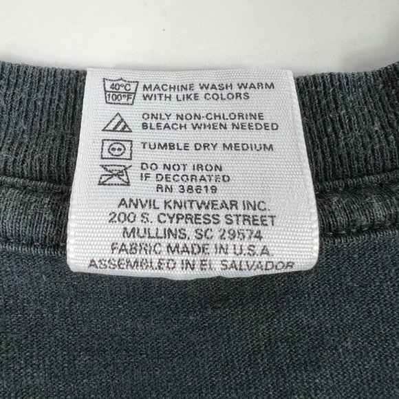 VTG 1999 98 Degrees Heat It Up Tour Shirt Large Black Faded Fire Fighter Tee - Picture 4 of 11